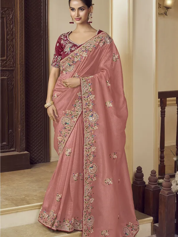 Pink_Georgette_Embellished_Bollywood_Saree_With_Unstitched_Blouse_For_Women
