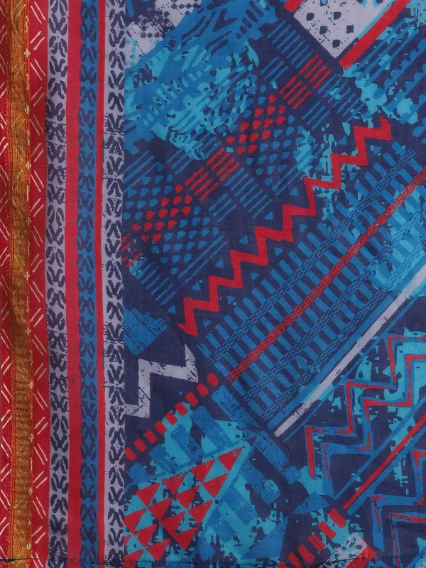 Suha_Womens_Fashion_Ethnic_Blue_Color_Saree