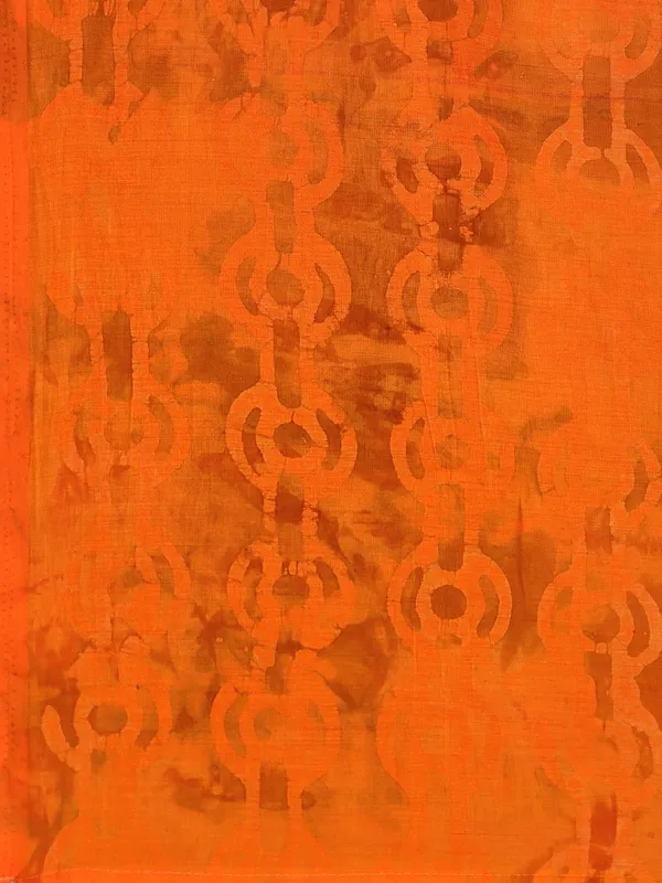 Suha_Womens_Fashion_Ethnic_Orange_Color_Saree