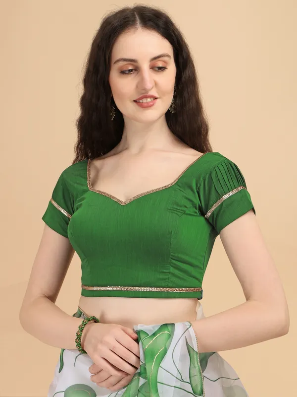 Suha_Womens_Fashion_Ethnic_Green_Color_Saree