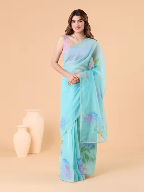 Suha_Womens_Fashion_Ethnic_Blue_Color_Saree