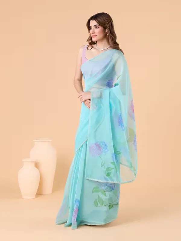 Suha_Womens_Fashion_Ethnic_Blue_Color_Saree