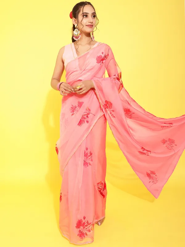 Suha_Womens_Fashion_Ethnic_Pink_Color_Saree