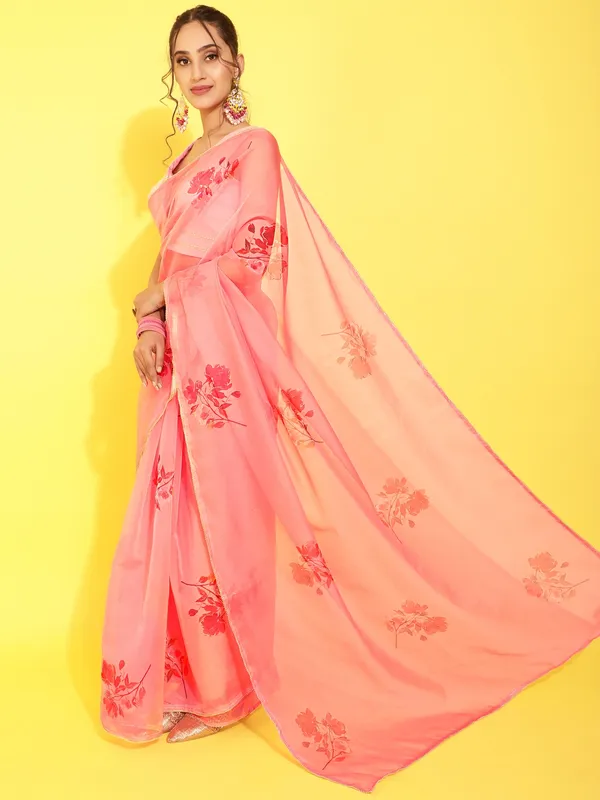 Suha_Womens_Fashion_Ethnic_Pink_Color_Saree