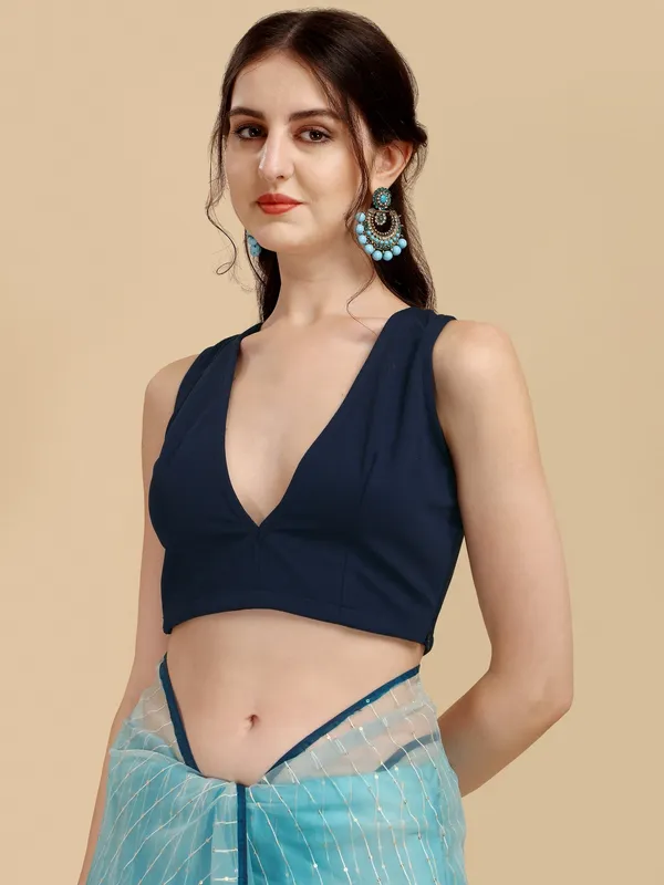 Suha_Womens_Fashion_Ethnic_Blue_Color_Saree