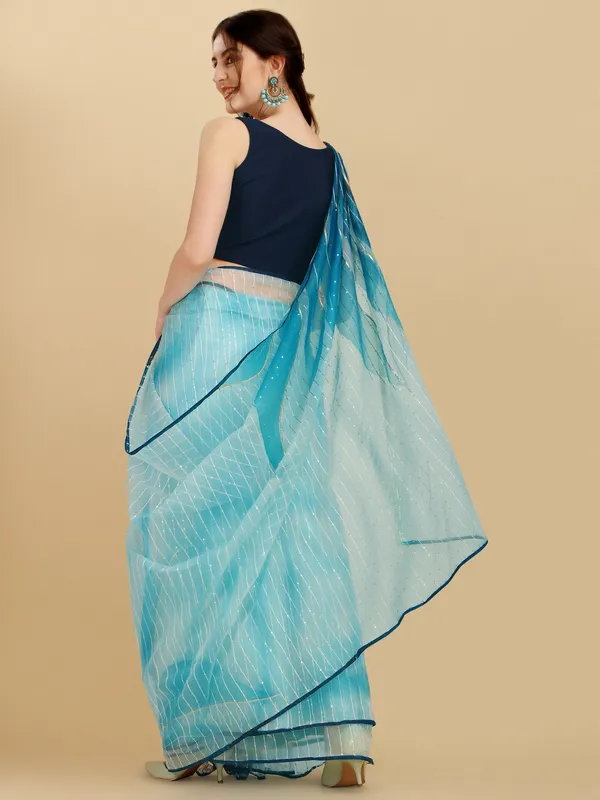Suha_Womens_Fashion_Ethnic_Blue_Color_Saree