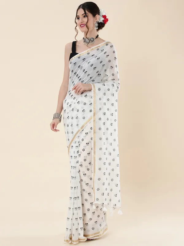 Suha_Womens_Fashion_Ethnic_White_Color_Saree