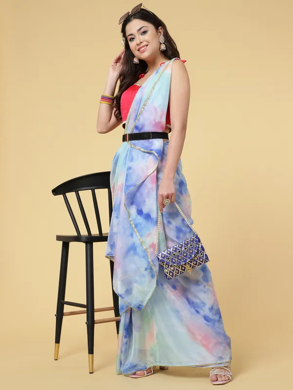 Suha_Womens_Fashion_Ethnic_Blue_Color_Saree