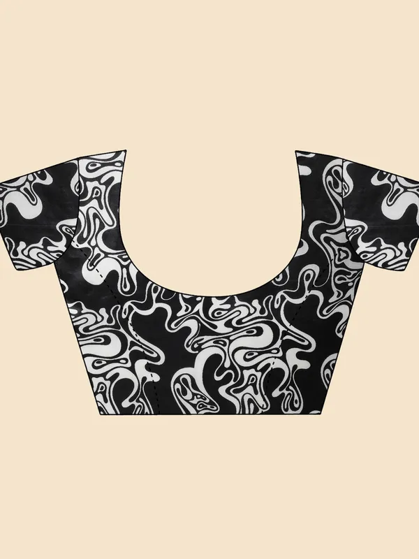 Suha_Womens_Fashion_Ethnic_Black_&_White_Color_Saree