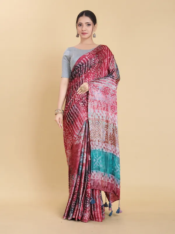 Suha_Womens_Fashion_Ethnic_Red_Color_Saree