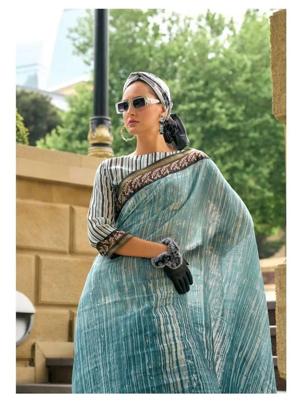 Suha_Womens_Fashion_Ethnic_Blue_Color_Saree
