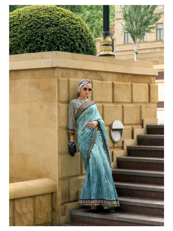 Suha_Womens_Fashion_Ethnic_Blue_Color_Saree