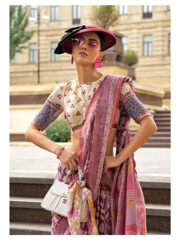 Suha_Womens_Fashion_Ethnic_Mauve_Color_Saree