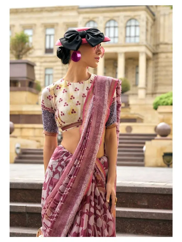 Suha_Womens_Fashion_Ethnic_Mauve_Color_Saree