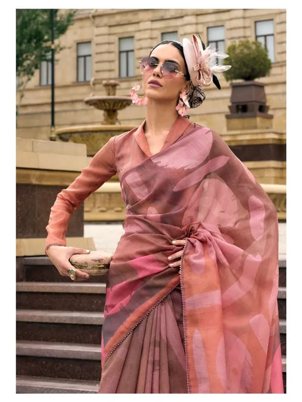 Suha_Womens_Fashion_Ethnic_Pink_Color_Saree