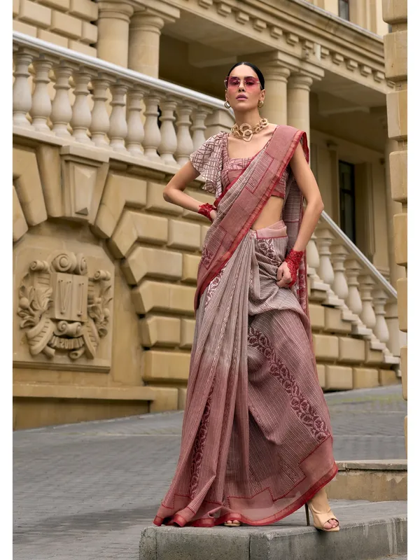 Suha_Womens_Fashion_Ethnic_Maroon_Color_Saree