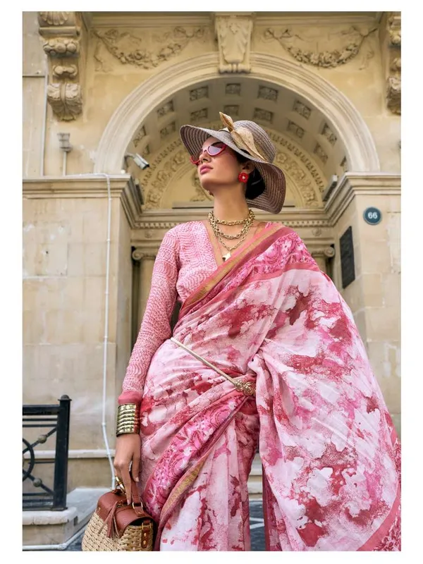 Suha_Womens_Fashion_Ethnic_Pink_Color_Saree