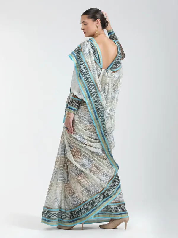 Suha_Womens_Fashion_Ethnic_Grey_Color_Saree