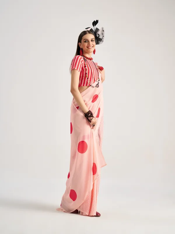 Suha_Womens_Fashion_Ethnic_Peach_Color_Saree