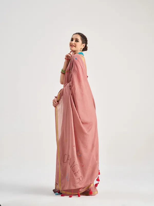 Suha_Womens_Fashion_Ethnic_Pink_Color_Saree