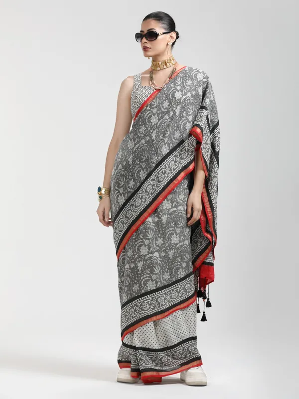Suha_Womens_Fashion_Ethnic_Black_Color_Saree