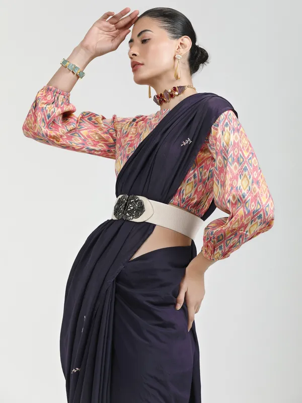 Suha_Womens_Fashion_Ethnic_Purple_Color_Saree