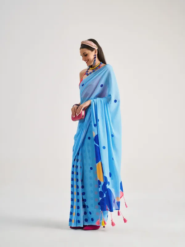 Suha_Womens_Fashion_Ethnic_Blue_Color_Saree