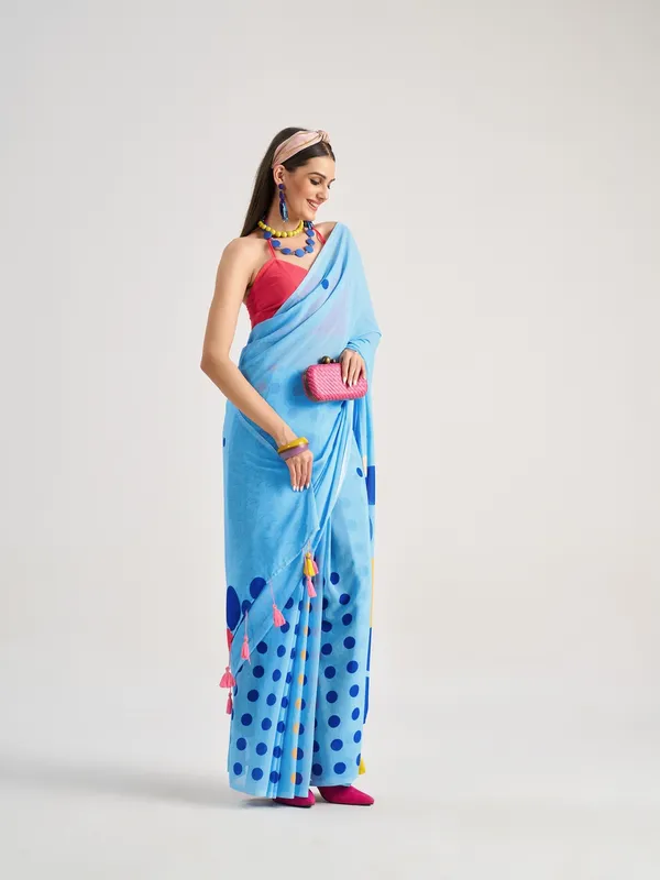 Suha_Womens_Fashion_Ethnic_Blue_Color_Saree