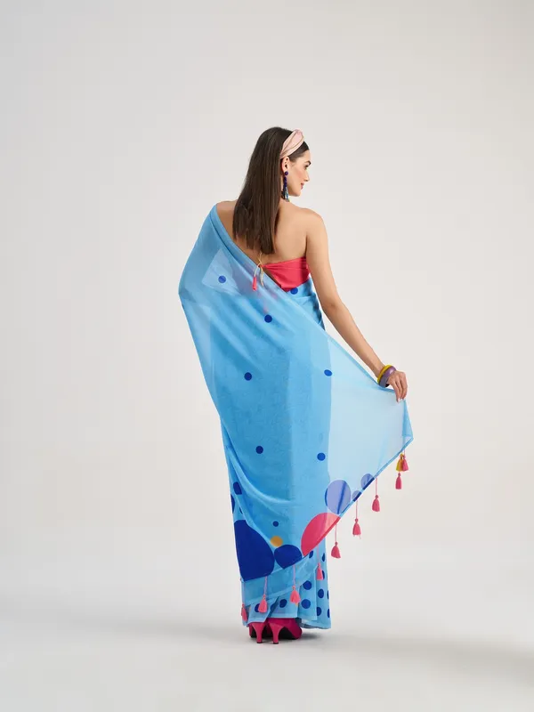 Suha_Womens_Fashion_Ethnic_Blue_Color_Saree