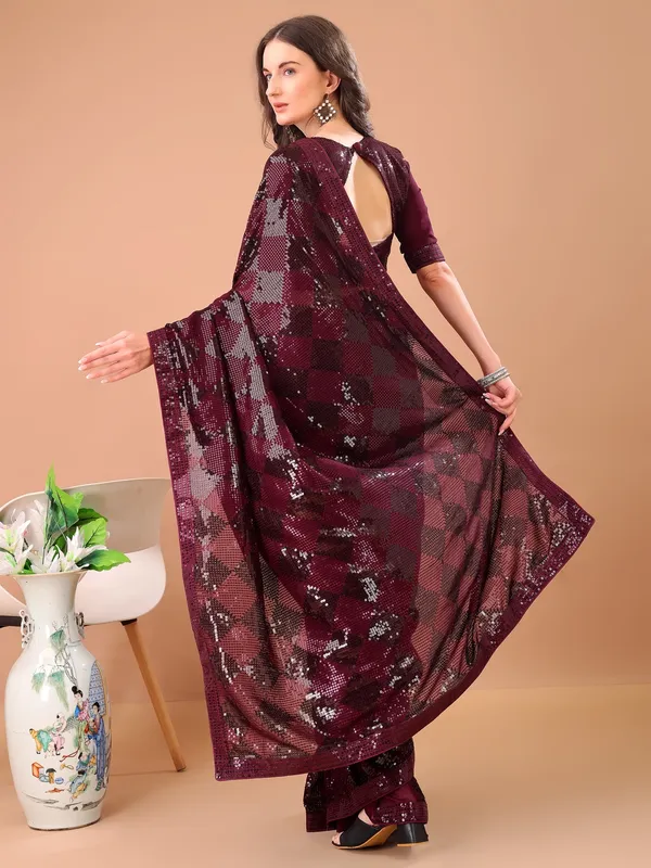 Suha_Womens_Fashion_Ethnic_Party_Wear_Maroon_Color_Saree