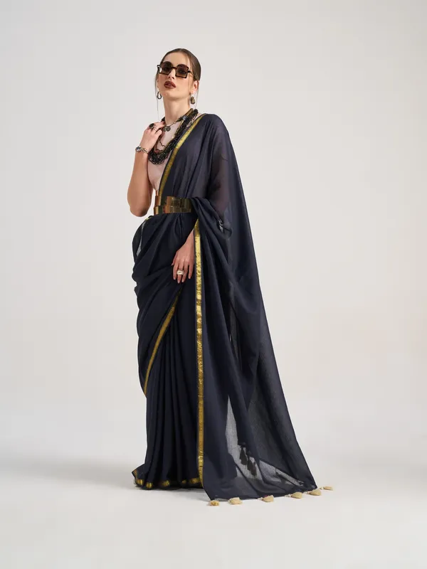 Suha_Womens_Fashion_Valentine_Party_Wear_Black_Color_Sarees