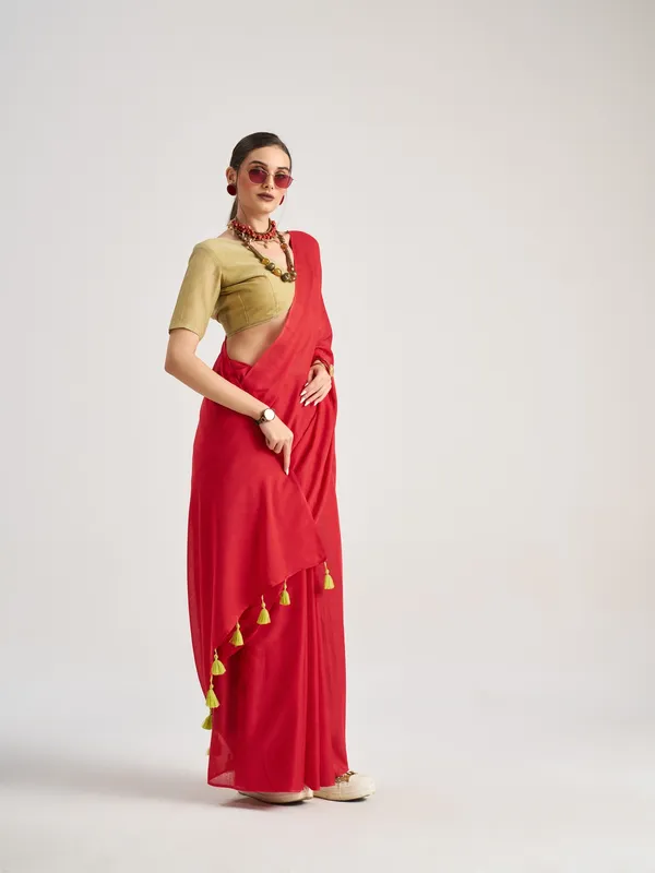 Suha_Womens_Fashion_Valentine_Party_Wear_Red_Color_Sarees