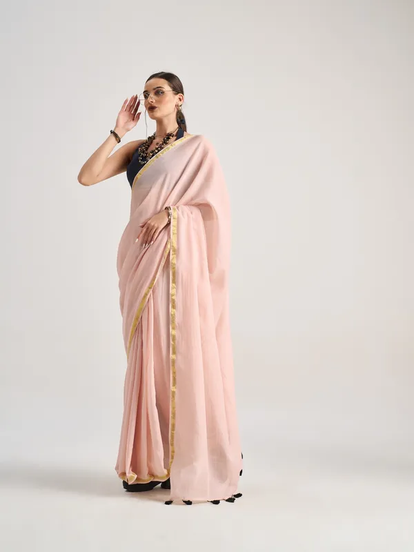 Suha_Womens_Fashion_Valentine_Party_Wear_Peach_Color_Sarees