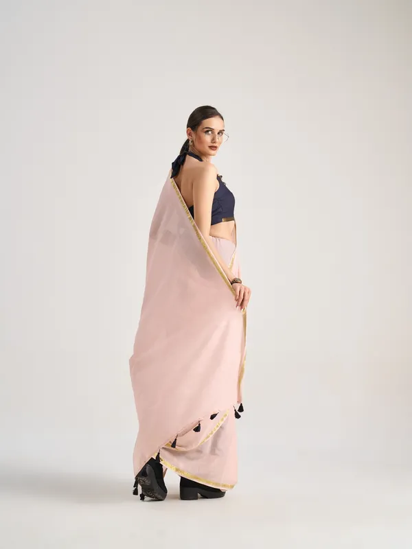 Suha_Womens_Fashion_Valentine_Party_Wear_Peach_Color_Sarees