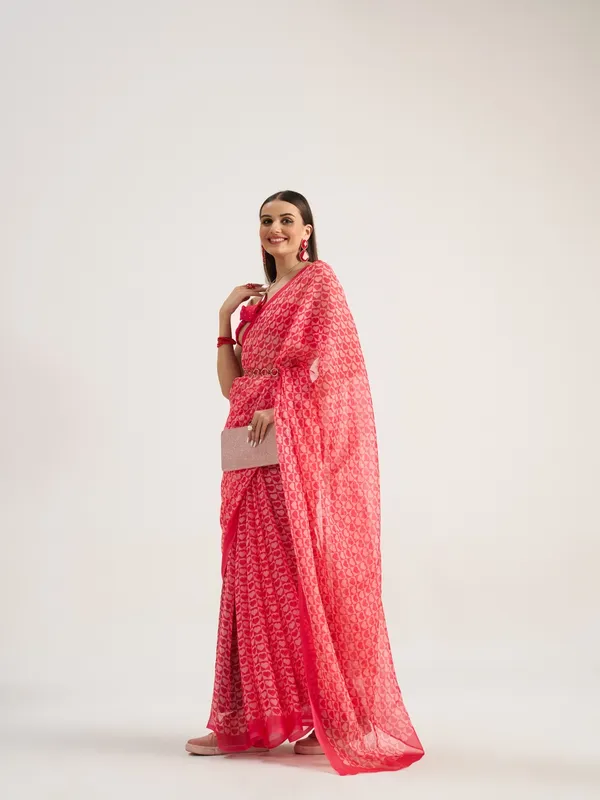 Suha_Womens_Fashion_Valentine_Party_Wear_Red_Color_Sarees