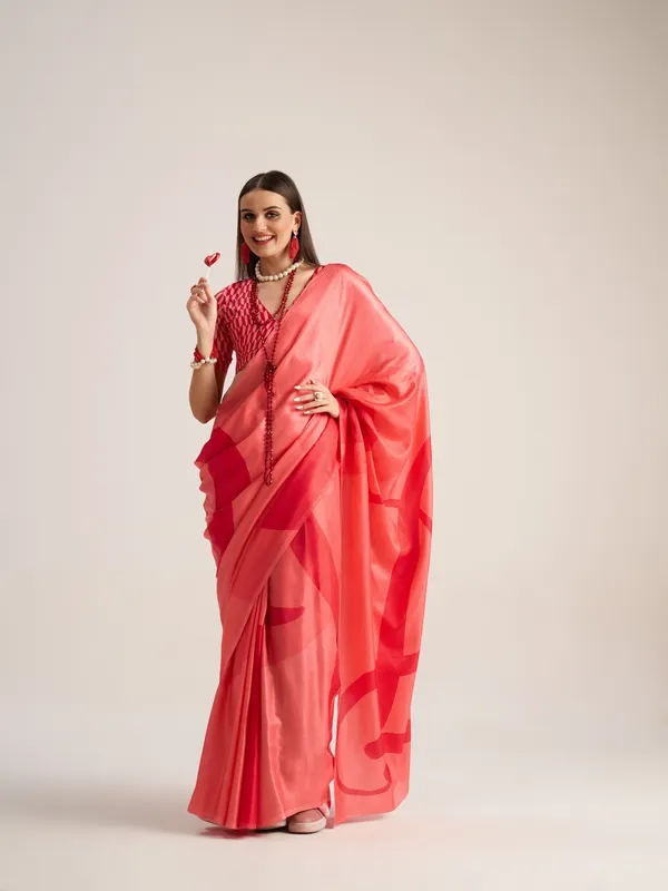 Suha_Womens_Fashion_Valentine_Party_Wear_Red_Color_Sarees