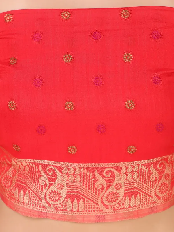 Suha_Womens_Grand_Fashion_Ethnic_Red_Color_Saree