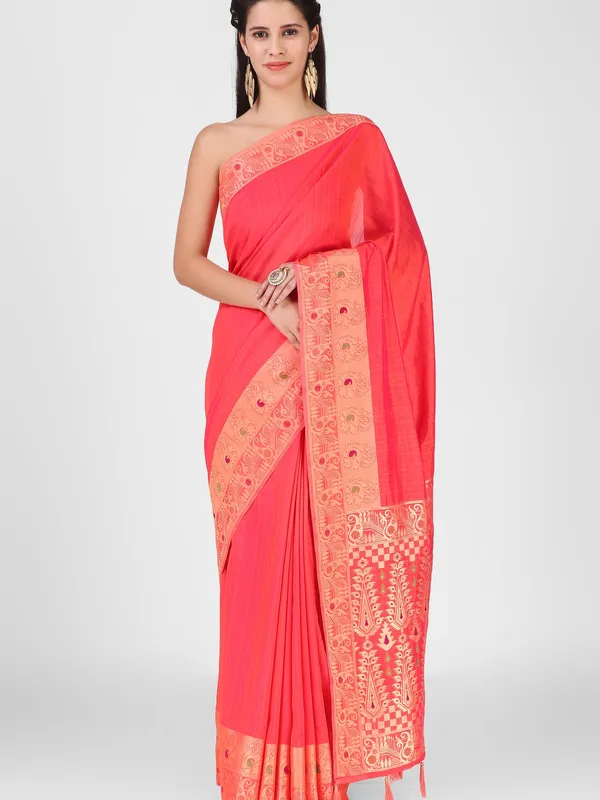 Suha_Womens_Grand_Fashion_Ethnic_Pink_Color_Saree