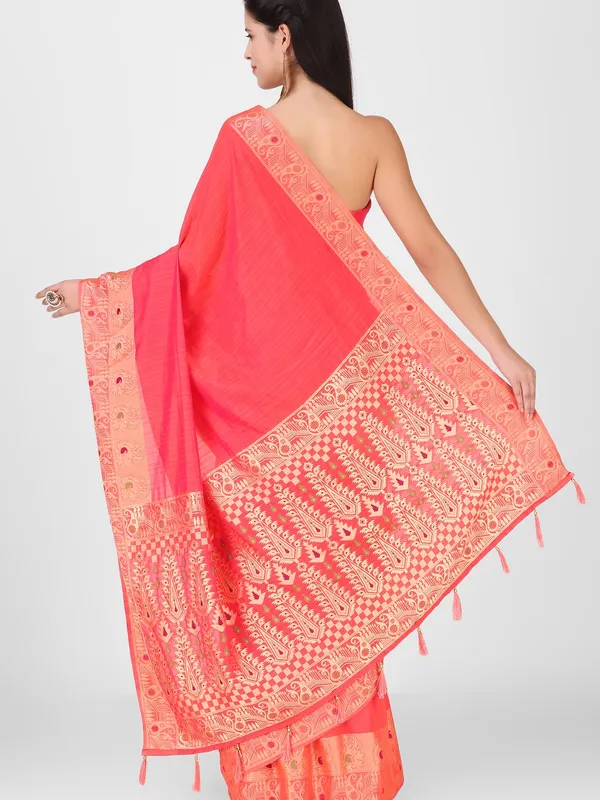 Suha_Womens_Grand_Fashion_Ethnic_Pink_Color_Saree