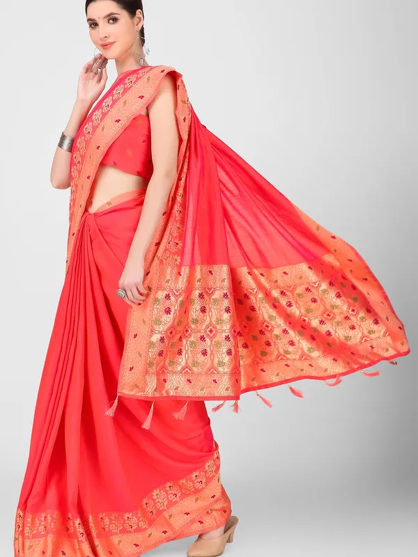 Suha_Womens_Grand_Fashion_Ethnic_Pink_Color_Saree