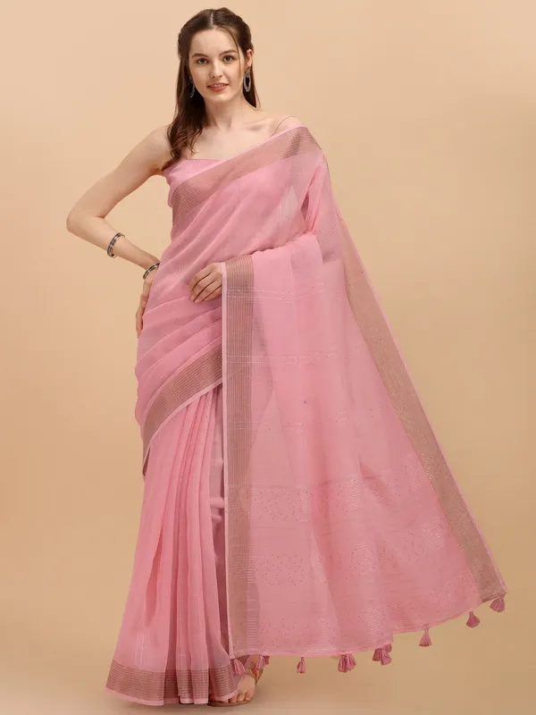 Suha_Womens_Grand_Fashion_Ethnic_Pink_Color_Saree