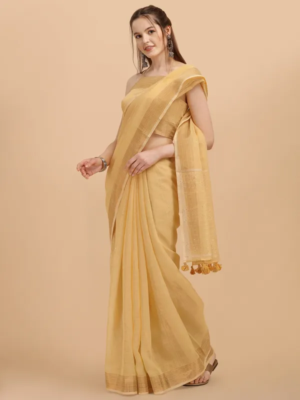 Suha_Womens_Grand_Fashion_Ethnic_Yellow_Color_Saree