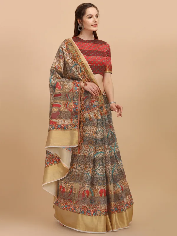 Suha_Womens_Grand_Fashion_Ethnic_Grey_Color_Saree