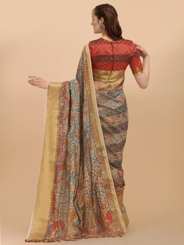Suha_Womens_Grand_Fashion_Ethnic_Grey_Color_Saree
