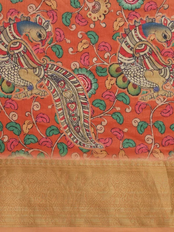 Suha_Womens_Grand_Fashion_Ethnic_Rust_Color_Saree