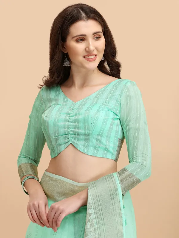 Suha_Womens_Grand_Fashion_Ethnic_Blue_Color_Saree