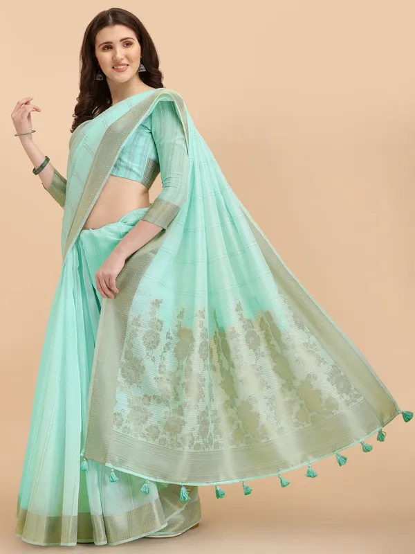 Suha_Womens_Grand_Fashion_Ethnic_Blue_Color_Saree