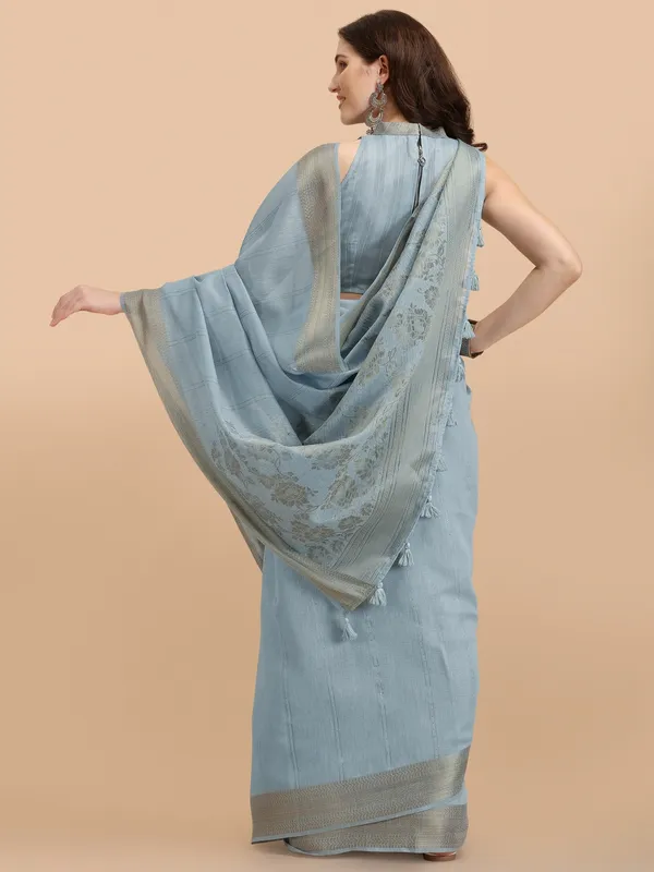 Suha_Womens_Grand_Fashion_Ethnic_Grey_Color_Saree