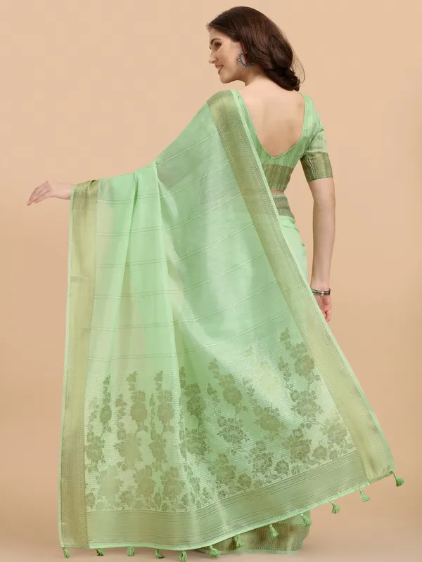 Suha_Womens_Grand_Fashion_Ethnic_Green_Color_Saree