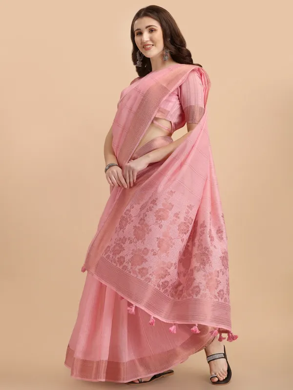 Suha_Womens_Grand_Fashion_Ethnic_Pink_Color_Saree